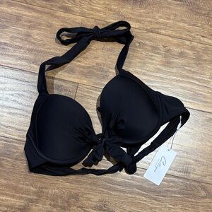 Elegant Black padded push up Bikini Top